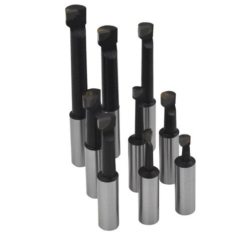 Solid Spare 1/2" BORING BAR SET PRO QUALITY 9 PCS CARBIDE TIPPED BARS 1/2" SHANK LATHE TOOL