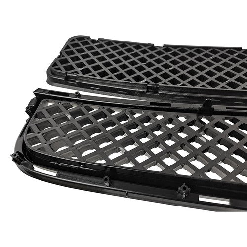 Front Upper & Lower Hood Grille Black 2pcs For 2005-2010 Scion TC 53101-21110