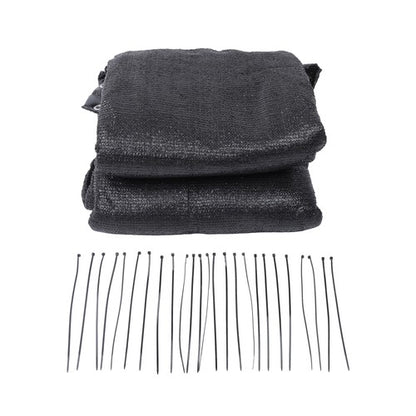 Solid Spare 4' x 50' Privacy Fence Heavy Duty Fencing Mesh Shade Cover Garden Black