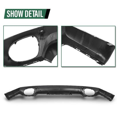 Solid Spare Fit For 2008 2009 2010 Porsche Cayenne 957 Rear Bumper Lower Valance Spoiler