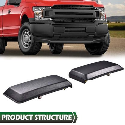 Solid Spare Front Bumper Guards Pads Inserts End Caps Cover Grill For F150 F-150 2018-2020