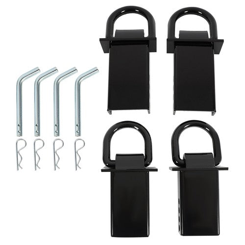 Solid Spare 2"x4" Heavy Duty Trailer Adjustable Stake Pocket D Ring Zinc Coated 16200LBS