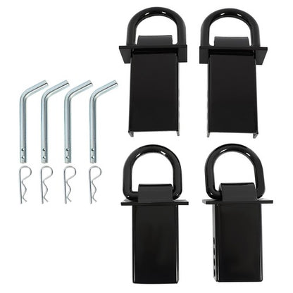 Solid Spare 2"x4" Heavy Duty Trailer Adjustable Stake Pocket D Ring Zinc Coated 16200LBS