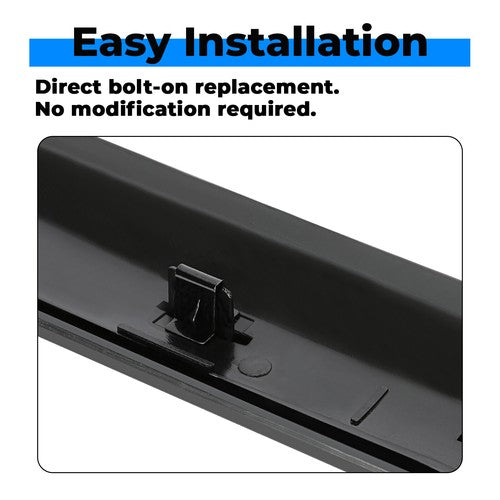 Solid Spare Black Front Hood Molding Trim Moulding For 07-13 GMC Sierra 1500 2500HD 3500 HD
