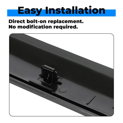 Solid Spare Black Front Hood Molding Trim Moulding For 07-13 GMC Sierra 1500 2500HD 3500 HD