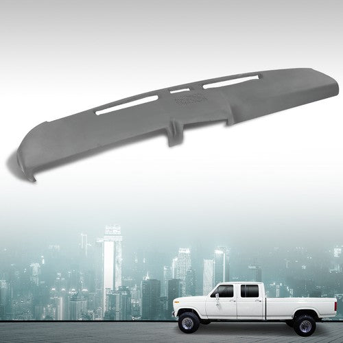 Solid Spare TPE Dashboard Dash Cover Gray Fit For 80-86 Ford F100 F150 F250 F350 Bronco