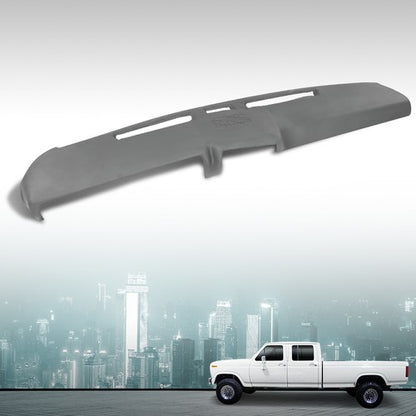 Solid Spare TPE Dashboard Dash Cover Gray Fit For 80-86 Ford F100 F150 F250 F350 Bronco