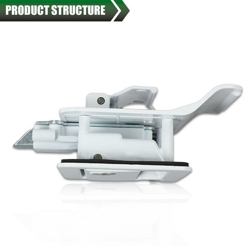 Solid Spare RV Entry Door Lock Handle Knob w/ Deadbolt Camper Travel Trailer Latch Key White
