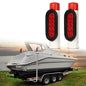Solid Spare New 2pcs Boat Trailer Guide-on Post Pipe Guide LED Lights Submersible