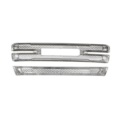 Chrome Fits GMC Sierra 1500 SLT AT4 2019-2022 Front Grille Covers Grill Overlay