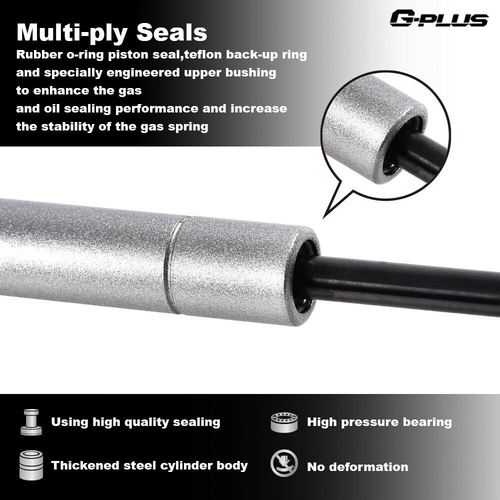 Solid Spare Fit For Avalon Camry 2012-2016 Front Hood Lift Support Shocks Gas Springs Silver