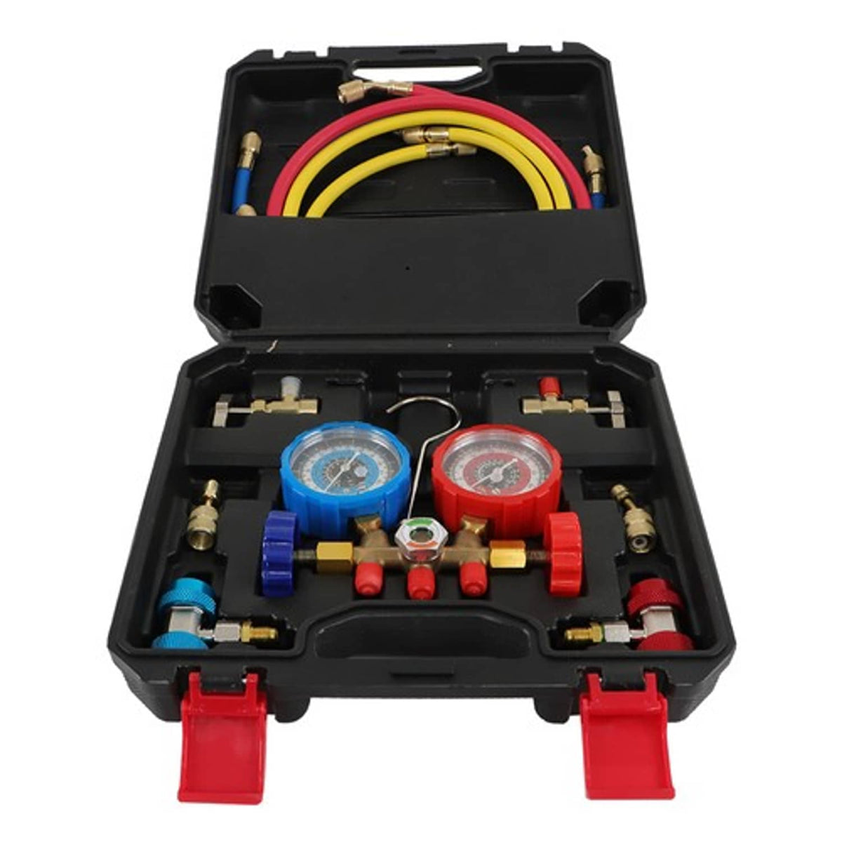 Solid Spare Set & Accessories 1/3hp 4cfm HVAC Auto AC Vacuum Pump with Manifold Gauge