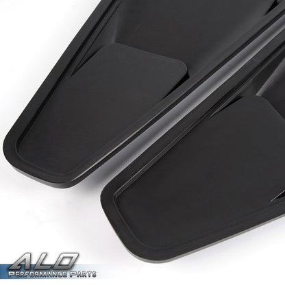 Solid Spare Fit For 05-14 Ford Mustang 1/4 Quarter Side Window Louvers Scoop Cover Vent