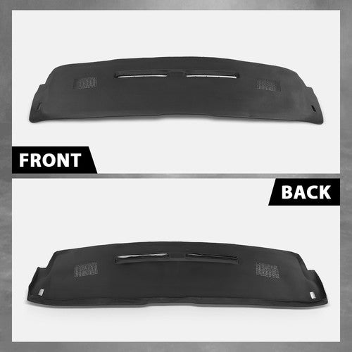 Solid Spare Fit For 1984-1992 Chevrolet Camaro TPE Dash Board Cover Overlay Cap Black