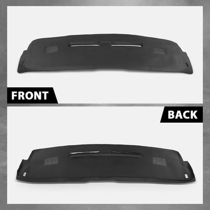 Solid Spare Fit For 1984-1992 Chevrolet Camaro TPE Dash Board Cover Overlay Cap Black