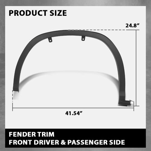 Solid Spare Fit For 16-19 Lexus RX350 RX450h Front Left+Right Fender Flare Wheel Arch Trim