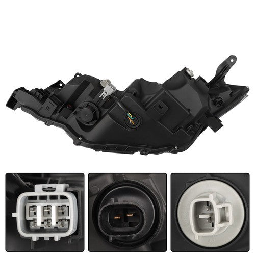 Solid Spare Projector Headlight Assembly Fit For 2017-2019 Toyota Corolla Right Side Black