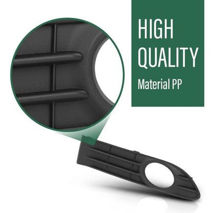 Solid Spare Fog Light Cover Bezel Trim Left+Right Side Fit For 2008-2012 Volvo S40 V50 S50
