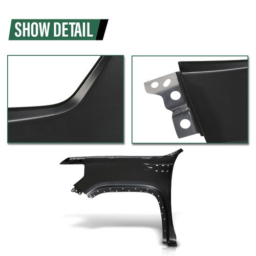 Solid Spare Fender Front Right Passenger Side GM1241413 Fit For 2019-2025 GMC Sierra 1500