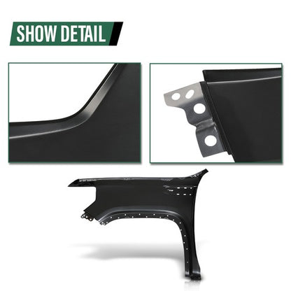 Solid Spare Fender Front Right Passenger Side GM1241413 Fit For 2019-2025 GMC Sierra 1500
