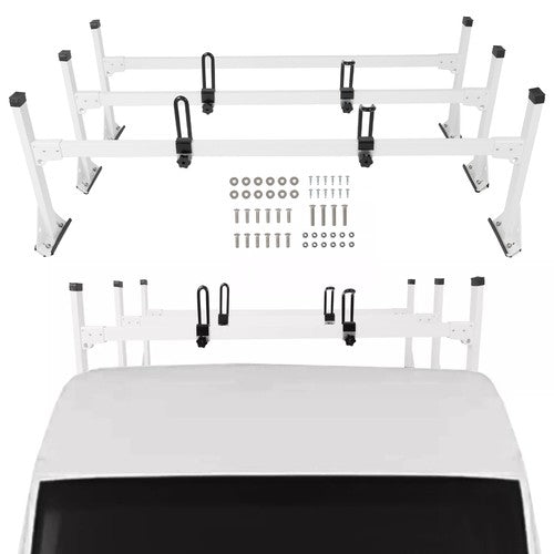 Solid Spare For Dodge/Freightliner Sprinter 2500/3500 02-06 3 bars Ladder Roof Rack Aluminum