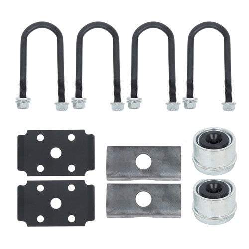 Solid Spare (with U-Bolt Kit) Trailer Axle 4 lug-4" Idler 58" Hub Face Fit For 2000lbs