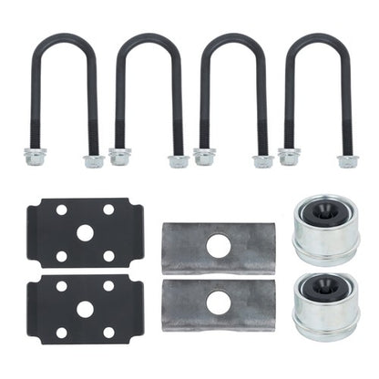 Solid Spare (with U-Bolt Kit) Trailer Axle 4 lug-4" Idler 58" Hub Face Fit For 2000lbs