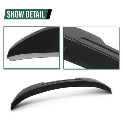 Solid Spare Rear Trunk Spoiler Wing Black Fit For 2006-2011 BMW E90 3-Series M3 PSM Style