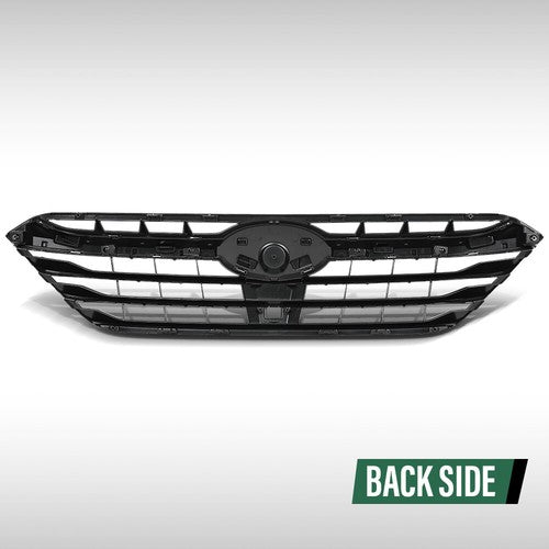 Solid Spare Fit For 2020-2022 Subaru Legacy Front Bumper Upper Grille Grill Black Chrome