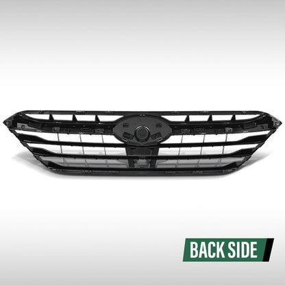 Solid Spare Fit For 2020-2022 Subaru Legacy Front Bumper Upper Grille Grill Black Chrome