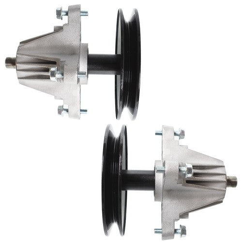 Solid Spare 2 Spindle Assembly W/Pulley Bolt For Troy Bilt Tb42 Pony Bronco Tb42 7-Speed New