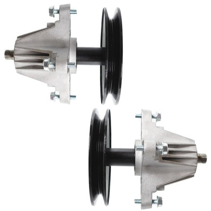 Solid Spare 2 Spindle Assembly W/Pulley Bolt For Troy Bilt Tb42 Pony Bronco Tb42 7-Speed New