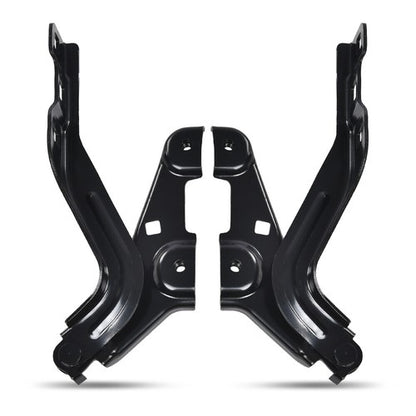 Solid Spare Fit For 2016-2022 Chevrolet Malibu Driver+Passenger Side Hood Hinge Set of 2
