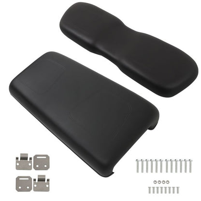 Solid Spare For Club Car DS 2000.5-Up Golf Cart Front Seat Lean Back and Bottom Cushion Set