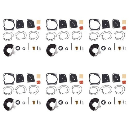 Solid Spare 6X Carburetor Kits For Johnson Evinrude 18-7247 438996 436852 V4, V6 (90-175 HP)