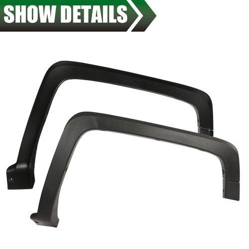Solid Spare 4pcs Fit For 2014-2019 Chevy Silverado 1500 Factory Style Wheel Fender Flares