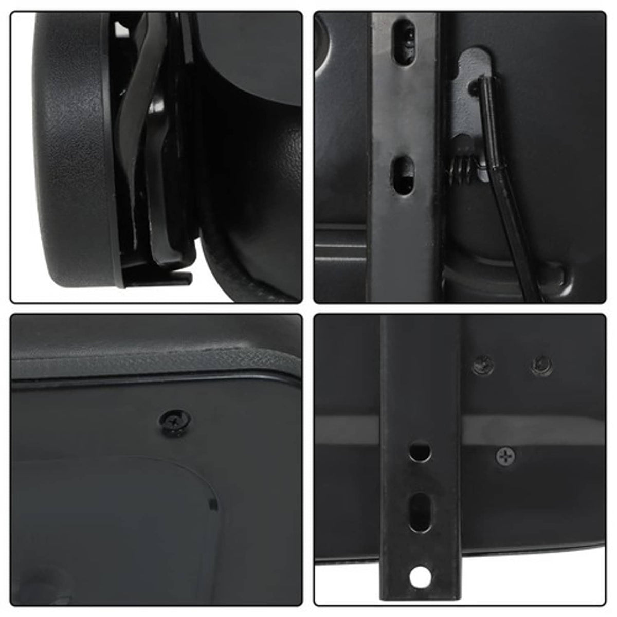 Solid Spare Universal Tractor Seat for Dumper Forklift Mower Digger Armrest Black