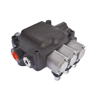 Solid Spare Hydraulic Monoblock Double Acting Control Valve, 3 Spool?21 GPM, SAE Ports