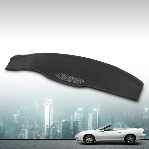 Solid Spare Black TPE Dash Board Cover Overlay Fit For 97-02 Chevy Camaro Pontiac Firebird