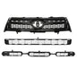 Solid Spare Fit For 2009-2012 Toyota RAV4 Base/Sport Front Bumper Upper Lower Grille Set