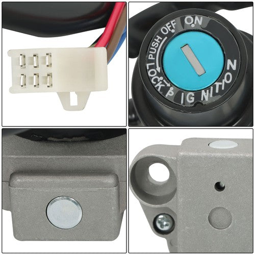 Solid Spare Motorcycle Fuel Tank Cap Ignition Lock Fit For Kawasaki KLR650 87-07 New