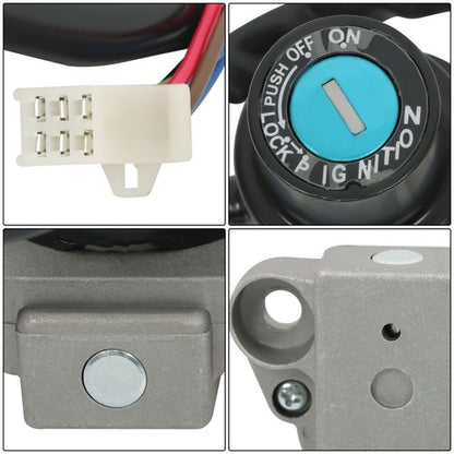 Solid Spare Motorcycle Fuel Tank Cap Ignition Lock Fit For Kawasaki KLR650 87-07 New