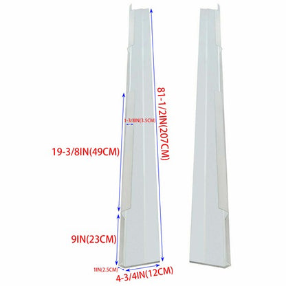 Solid Spare PAIR Slip-On Rocker Panel For GMC Sierra Chevy Silverado Avalanch Crew Cab 99-07