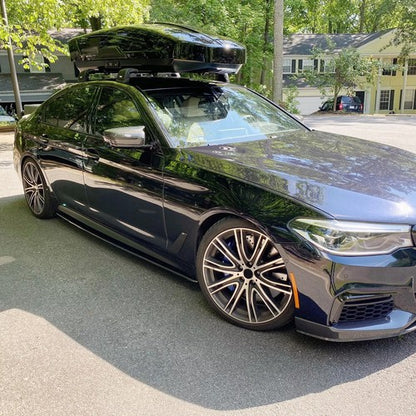 Solid Spare Carbon Fiber Color Side Skirts Extension For BMW 5 Series G30 G31 F90 M5 2017+