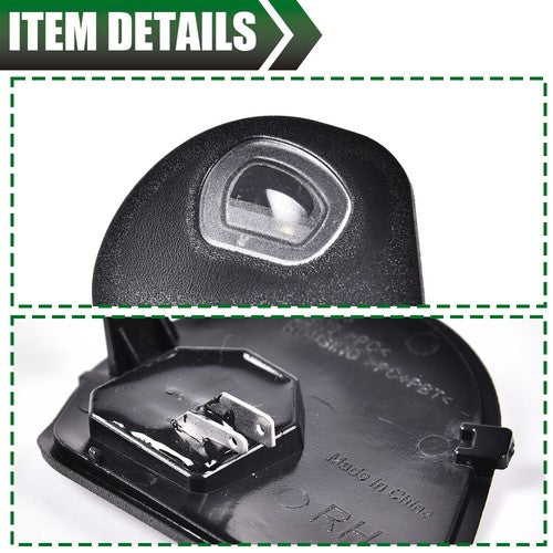 Solid Spare New Fit For 2010-2019 Dodge Ram 1500 2500 3500 4500 5500 Mirror Puddle Lights