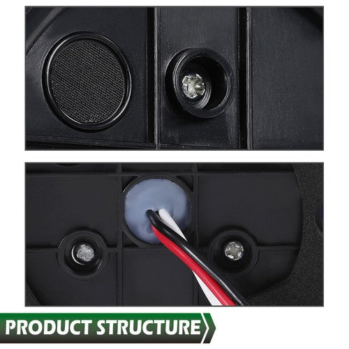 Solid Spare Universal Red W/ Clear Lens [19 LED] Watermelon Marker Turn Signal Light