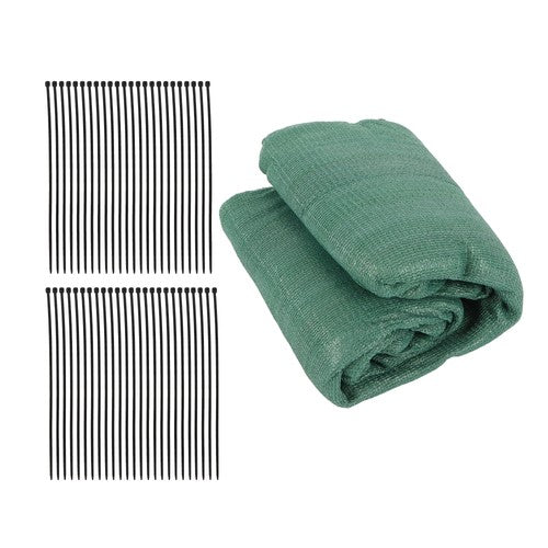 Solid Spare dark green 6FTx50FT garden privacy fence heavy duty barrier net with zip ties