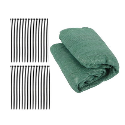Solid Spare dark green 6FTx50FT garden privacy fence heavy duty barrier net with zip ties