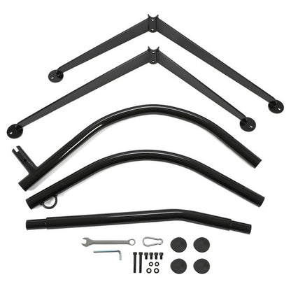 Solid Spare 91" Hanging Hammock C-Stand for Chair Porch Swing Resistant 360 Degree Steel
