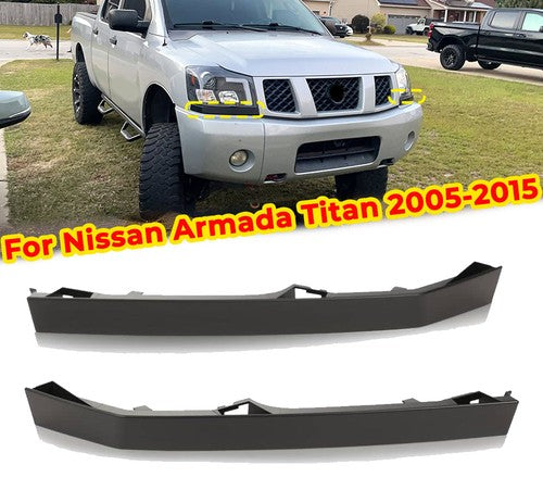 For 2004 2005 2006-2015 Nissan Titan Armada Front Headlight Molding Trim Fillers